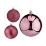 Lot de boules de Noël Rose Plastique 8 x 9 x 8 cm (24 Unités)