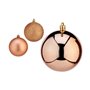 Lot de boules de Noël Cuivre Plastique 8 x 9 x 8 cm (24 Unités)