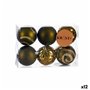 Lot de boules de Noël Vert Plastique Ø 6 cm (12 Unités)