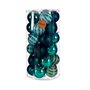 Lot de boules de Noël Bleu PVC 8 x 9 x 8 cm (4 Unités)