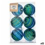 Lot de boules de Noël Ø 8 cm Bleu Vert PVC (12 Unités)