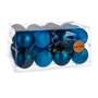 Lot de boules de Noël Bleu Plastique Ø 8 cm (6 Unités)