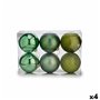 Lot de boules de Noël 15 x 16 x 15 cm Vert (4 Unités)