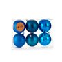 Lot de boules de Noël Bleu Plastique 7 x 8 x 7 cm (12 Unités)