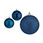 Lot de boules de Noël Bleu Plastique 8 x 9 x 8 cm (12 Unités)