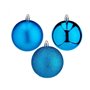 Lot de boules de Noël Bleu Plastique 8 x 9 x 8 cm (6 Unités)