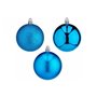 Lot de boules de Noël Bleu PVC (12 Unités)