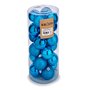 Lot de boules de Noël Bleu Plastique 5 x 6 x 5 cm (12 Unités)