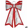 Lien Décorations de Noël 40 x 60 cm Rouge Argenté PVC (6 Unités)