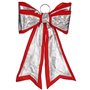 Lien Décorations de Noël 40 x 60 cm Rouge Argenté PVC (6 Unités)