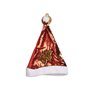 Bonnet de Père Noël Paillettes Rouge Doré 28 x 2 x 39 cm (12 Unités)