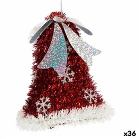 Décorations de Noël Pendentif Cloches guirlande Blanc Rouge 10