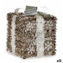 Boîte Cadeau Blanc Argenté champagne polypropylène PET 13 x 17 x 13 cm (12 Unités)