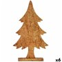 Figurine Décorative Sapin de Noël Doré Bois 5