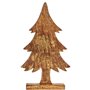 Figurine Décorative Sapin de Noël Doré Bois 5 x 39 x 22 cm (6 Unités)