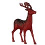 Figurine Décorative renne de noël Rouge Plastique 15 x 45 x 30 cm (2 Unités)