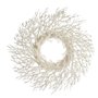 Couronne de Noël Branche Blanc Plastique 50 x 10 x 50 cm (2 Unités)