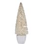 Figurine Décorative Sapin de Noël Blanc Plastique 10 x 33 x 10 cm (6 Unités)