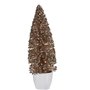 Figurine Décorative Sapin de Noël Menthe champagne Plastique 10 x 33 x 10 cm (6 Unités)