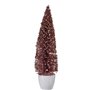 Figurine Décorative Sapin de Noël Rose Plastique 10 x 38 x 10 cm (6 Unités)