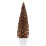 Figurine Décorative Sapin de Noël Bronze Doré Plastique 10 x 38 x 10 cm (6 Unités)