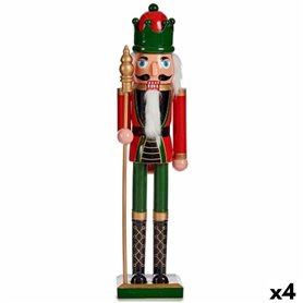 Figurine Décorative Casse-Noisette Rouge Vert Plastique 13