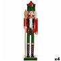 Figurine Décorative Casse-Noisette Rouge Vert Plastique 13