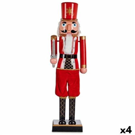 Figurine Décorative Casse-Noisette Noir Rouge Plastique 13 x 60 x 14