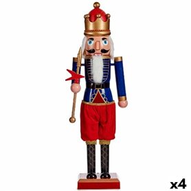 Figurine Décorative Casse-Noisette Bleu Rouge Plastique 16