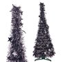 Sapin de Noël Anthracite guirlande 38 x 38 x 105 cm (6 Unités)