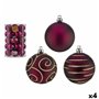 Lot de boules de Noël Violet PVC Ø 6 cm (4 Unités)