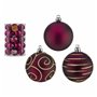 Lot de boules de Noël Violet PVC Ø 6 cm (4 Unités)