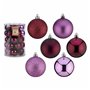 Lot de boules de Noël Violet Plastique 6 x 7 x 6 cm (6 Unités)