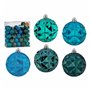 Lot de boules de Noël Turquoise 7 cm (4 Unités)