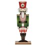 Figurine Décorative Casse-Noisette Noir Rouge Vert Bois 8 x 40 x 15 cm (12 Unités)