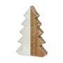 Figurine Décorative Sapin de Noël Blanc Naturel Bois Céramique 3 x 21 x 14 cm (6 Unités)