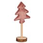 Sapin de Noël Polyester Rose Bois 8 x 13 x 30 cm (12 Unités)