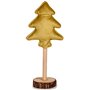 Sapin de Noël Polyester Doré Bois 9,5 x 32 x 13 cm (12 Unités)