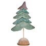 Sapin de Noël Velours Turquoise 16 x 55 x 29 cm (4 Unités)