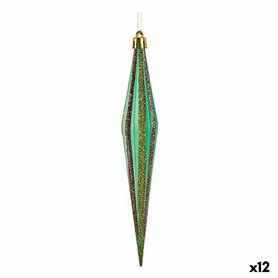 Ensemble Décorations de Noël Allongé Vert Doré 3 x 8