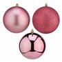 Lot de boules de Noël Rose PVC Ø 12 cm (6 Unités)