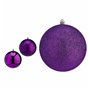 Lot de boules de Noël Violet PVC Ø 12 cm (6 Unités)