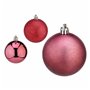 Lot de boules de Noël Rose Plastique 6 x 7 x 6 cm (12 Unités)