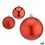 Lot de boules de Noël Rouge Plastique 10 x 10 x 60 cm (12 Unités)