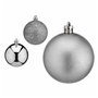 Lot de boules de Noël Argenté Plastique Ø 6 cm (12 Unités)