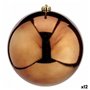 Boule de Noël Marron Plastique 20 x 20 x 20 cm (12 Unités)