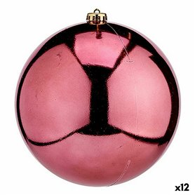 Boule de Noël Rose Plastique 20 x 31 x 20 cm (12 Unités)