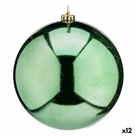 Boule de Noël Vert Plastique 20 x 20 x 20 cm (12 Unités)