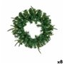 Couronne de Noël Vert 45 x 6 x 45 cm (8 Unités)