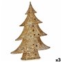 Figurine Décorative Sapin de Noël Métal Doré 12 x 59